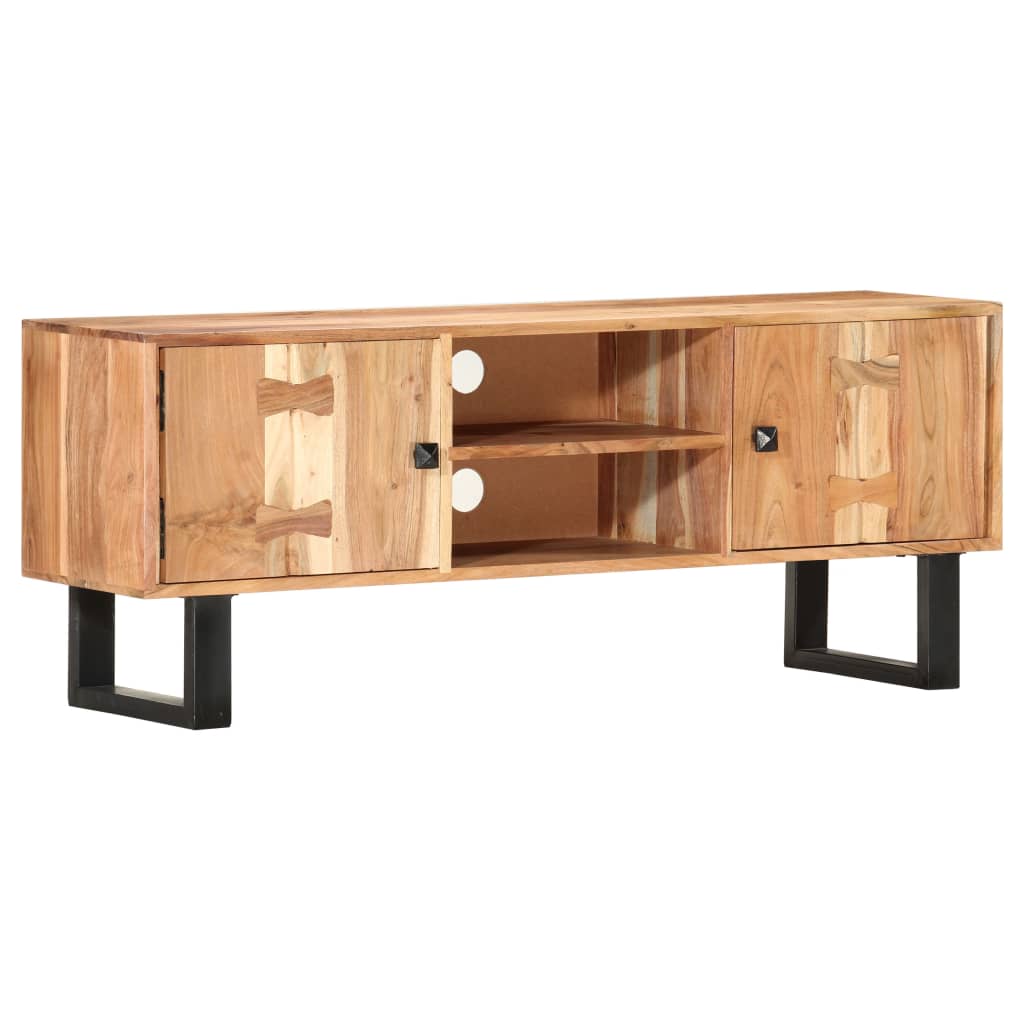 TV-Möbel Trä TV-Bänk 118x30x45 cm massivt akaciaträ