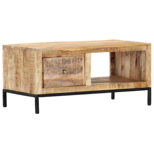Soffbord Trä 88x50x42 cm massivt mangoträ