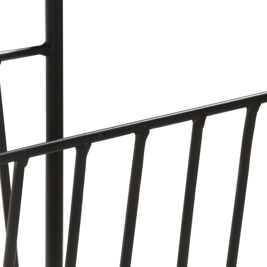 Tidskriftshållare 40x30x50 cm massivt mangoträ och stål