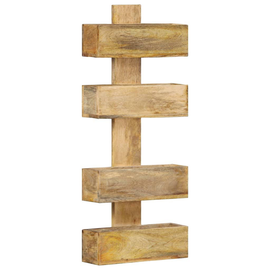 Tidskriftshållare Väggmonterat 30x11x72 cm massivt mangoträ