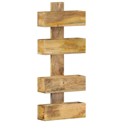 Tidskriftshållare Väggmonterat 30x11x72 cm massivt mangoträ