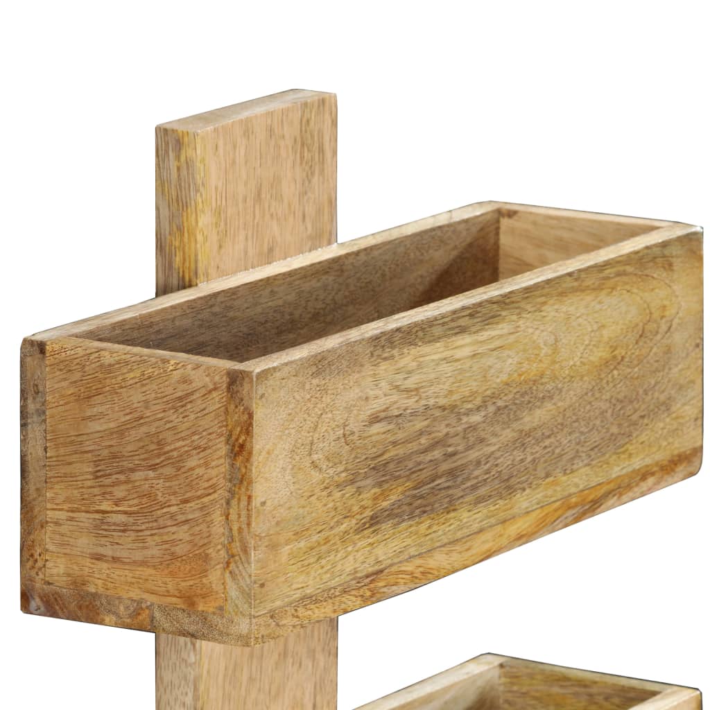 Tidskriftshållare Väggmonterat 30x11x72 cm massivt mangoträ