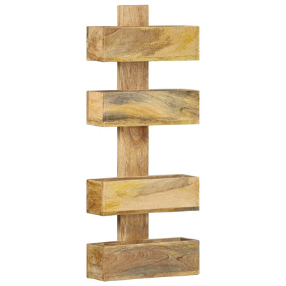 Tidskriftshållare Väggmonterat 30x11x72 cm massivt mangoträ