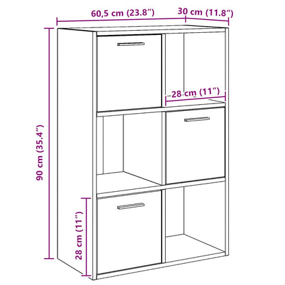 Skåp Svart 60x29,5x90 cm