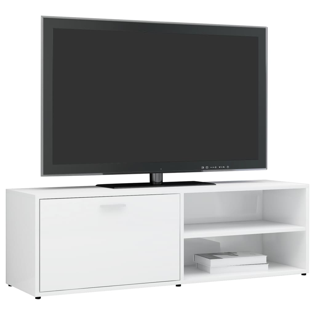 TV-Möbel Högglans Vit TV-Bänk 120x34x37 cm