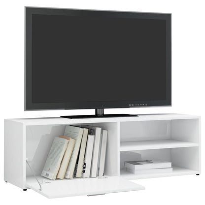 TV-Möbel Högglans Vit TV-Bänk 120x34x37 cm