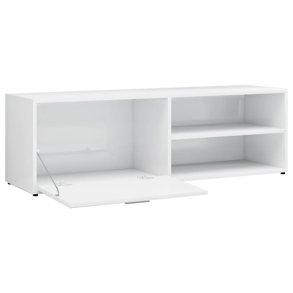 TV-Möbel Högglans Vit TV-Bänk 120x34x37 cm