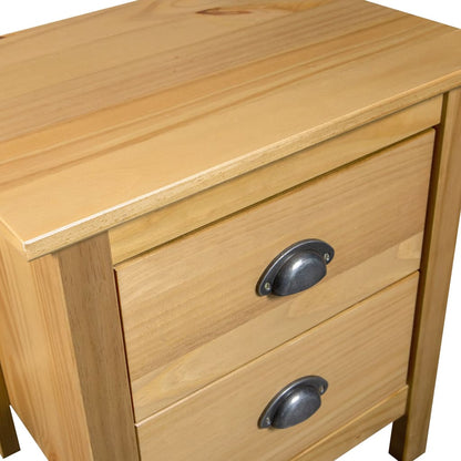 Sängbord Nattduksbord Trä Hill 46x35x49,5 cm massiv furu