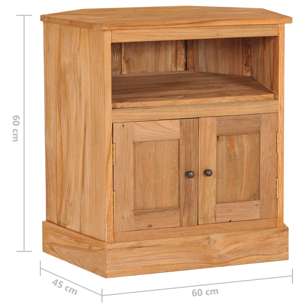 Skänk Trä Hörnskänk 60x45x60 cm massiv teak