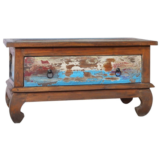 Soffbord 80x50x40 cm återvunnen teak