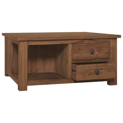 Soffbord 68x68x33 cm massiv teak