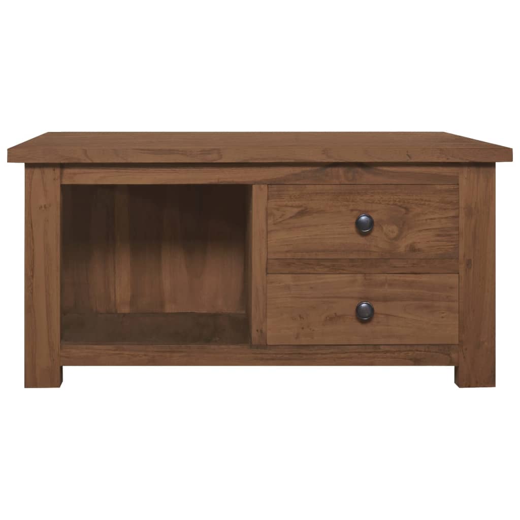 Soffbord 68x68x33 cm massiv teak