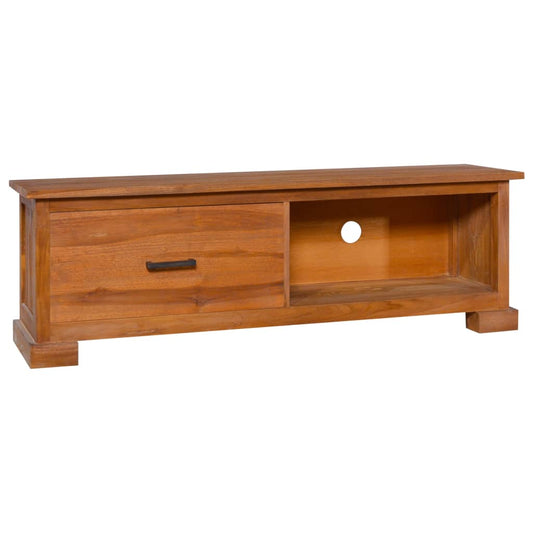TV-Möbel Trä TV-Bänk 112x30x37 cm massiv teak