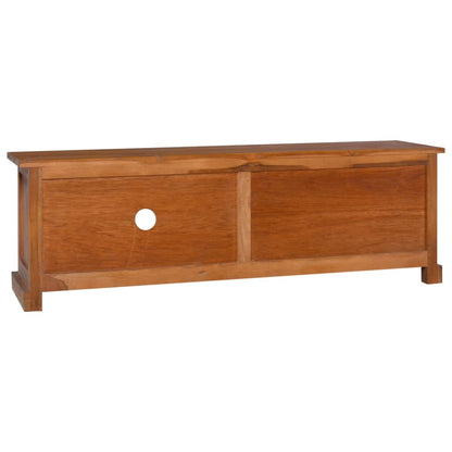 TV-Möbel Trä TV-Bänk 112x30x37 cm massiv teak