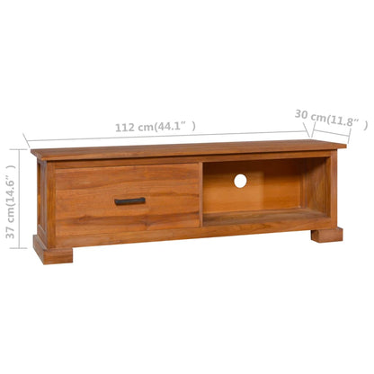 TV-Möbel Trä TV-Bänk 112x30x37 cm massiv teak