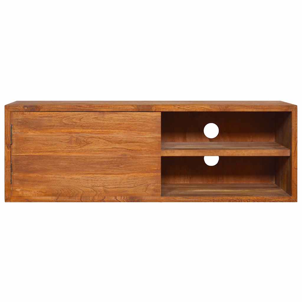 TV-Möbel Trä Väggmonterad TV-Bänk 90x30x30 cm massiv teak