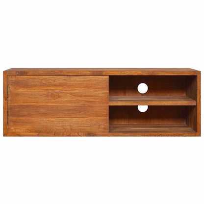 TV-Möbel Trä Väggmonterad TV-Bänk 90x30x30 cm massiv teak