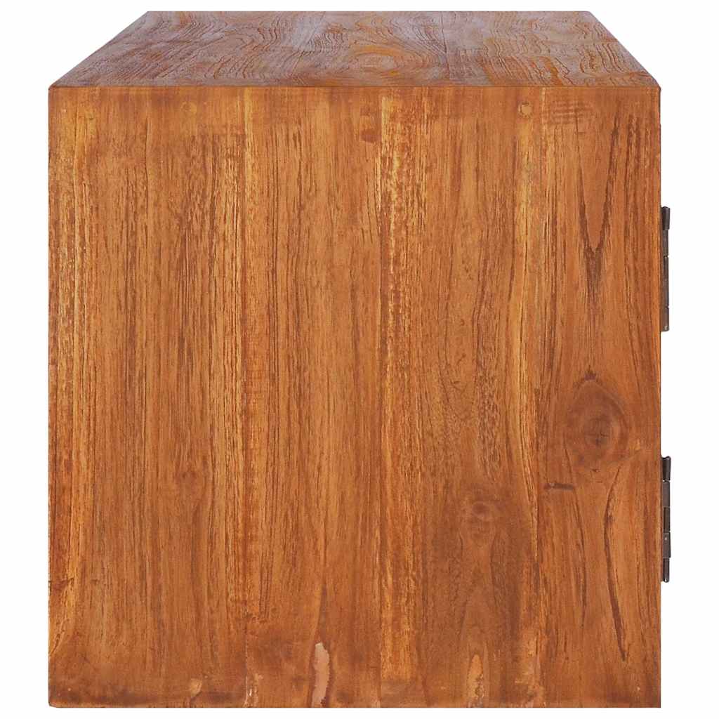 TV-Möbel Trä Väggmonterad TV-Bänk 90x30x30 cm massiv teak