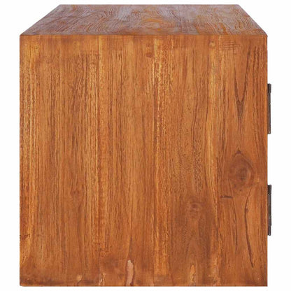 TV-Möbel Trä Väggmonterad TV-Bänk 90x30x30 cm massiv teak