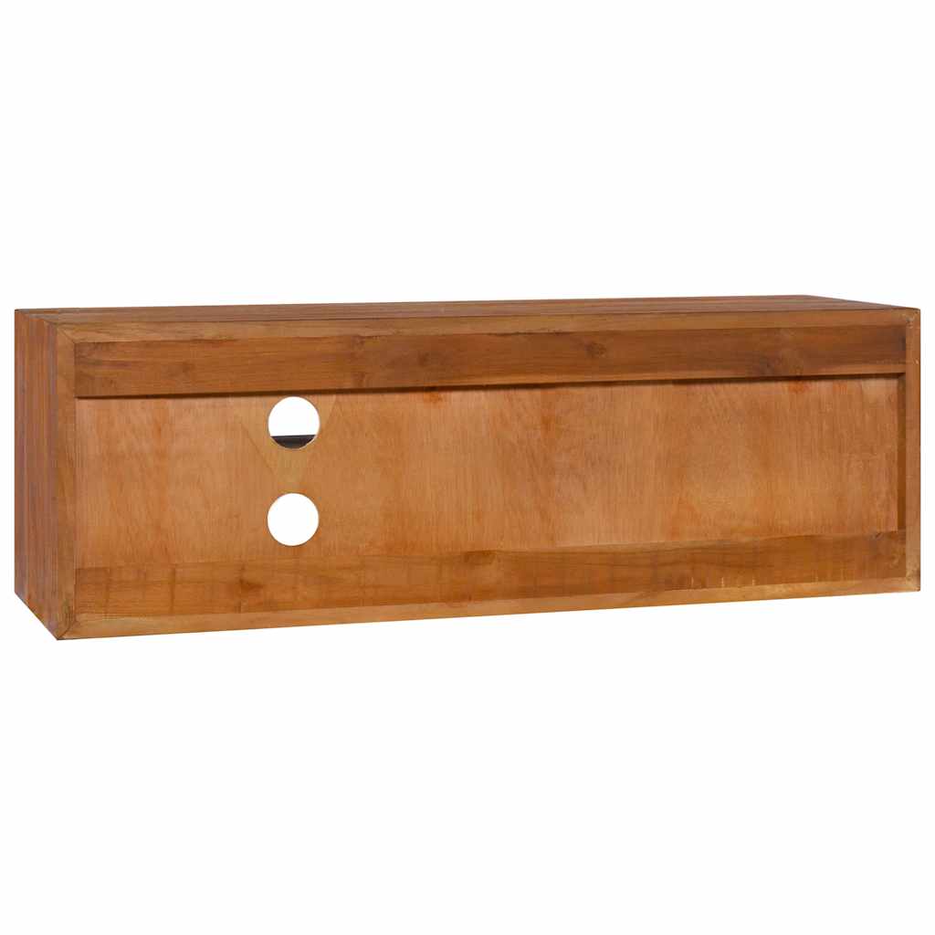 TV-Möbel Trä Väggmonterad TV-Bänk 90x30x30 cm massiv teak