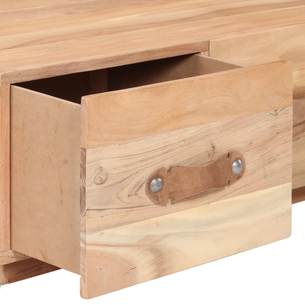 Soffbord Trä 90x50x35 cm massivt återvunnet trä