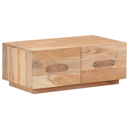 Soffbord Trä 90x50x35 cm massivt återvunnet trä