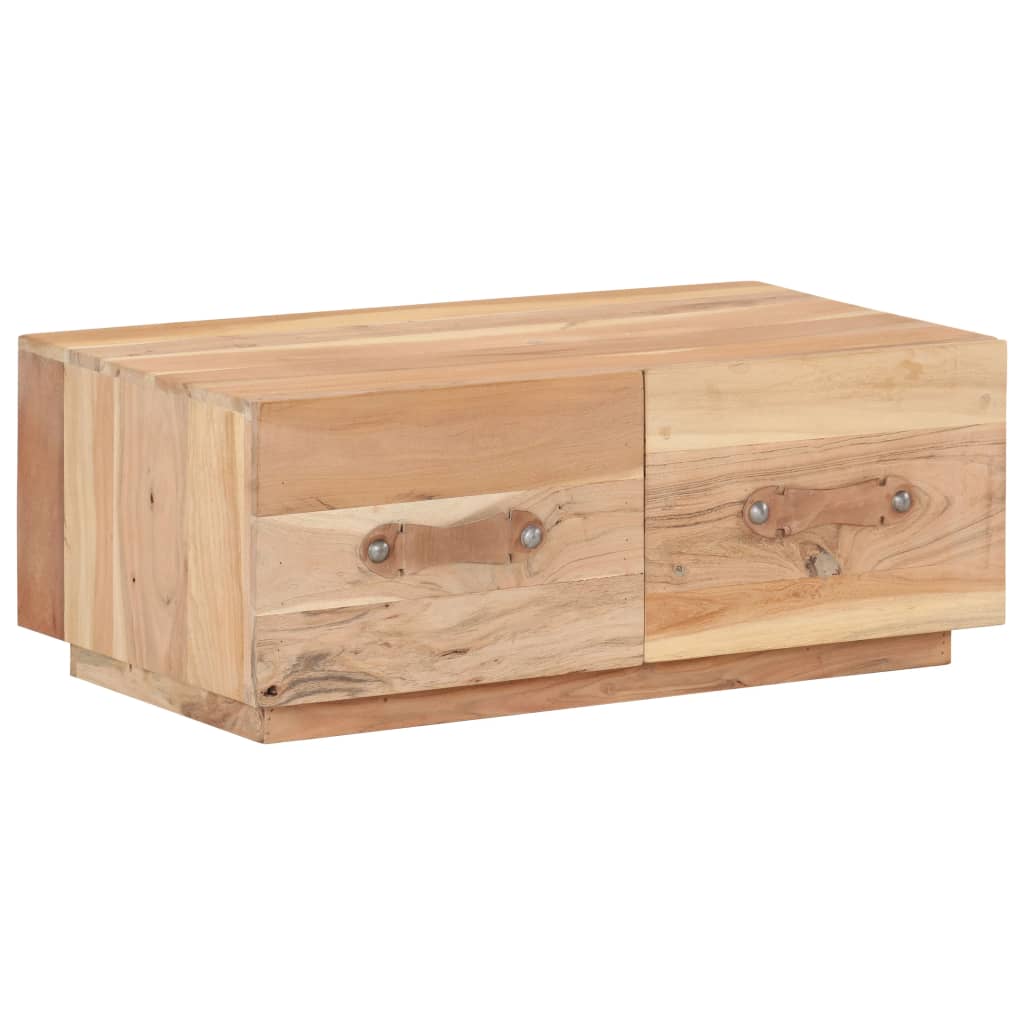 Soffbord Trä 90x50x35 cm massivt återvunnet trä