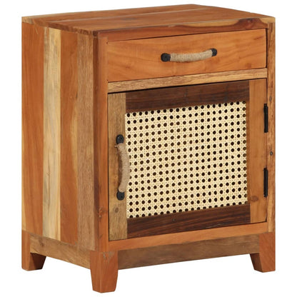 Sängbord Nattduksbord Trä 40x30x50 cm massivt återvunnet trä