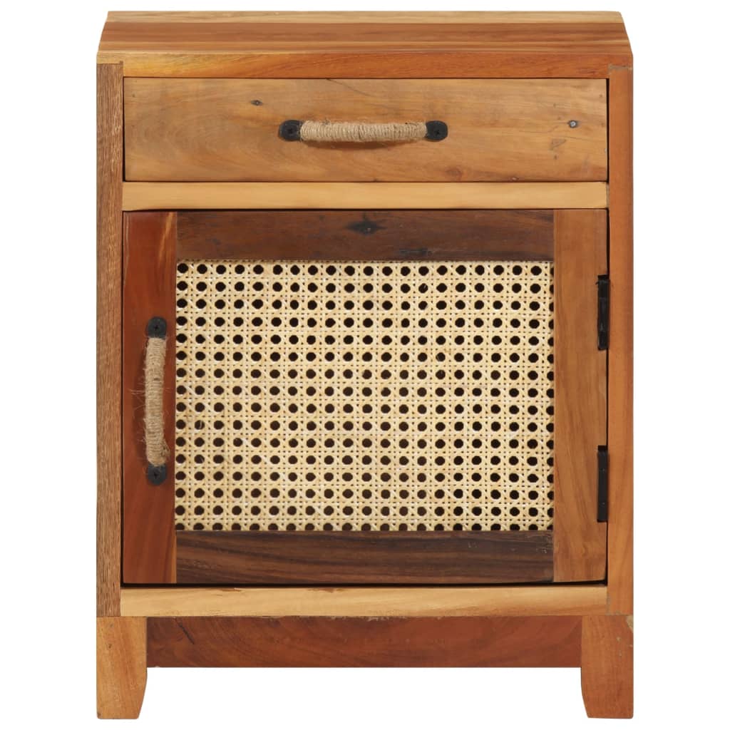 Sängbord Nattduksbord Trä 40x30x50 cm massivt återvunnet trä