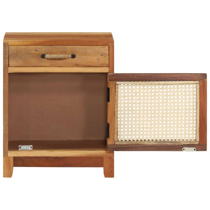 Sängbord Nattduksbord Trä 40x30x50 cm massivt återvunnet trä