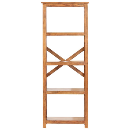 Bokhylla Trä 60x30x160 cm massivt akaciaträ honungsfinish