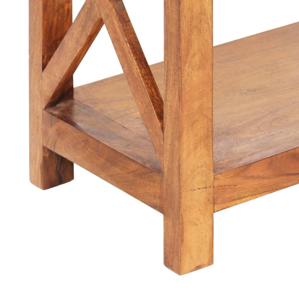 Bokhylla Trä 60x30x160 cm massivt akaciaträ honungsfinish