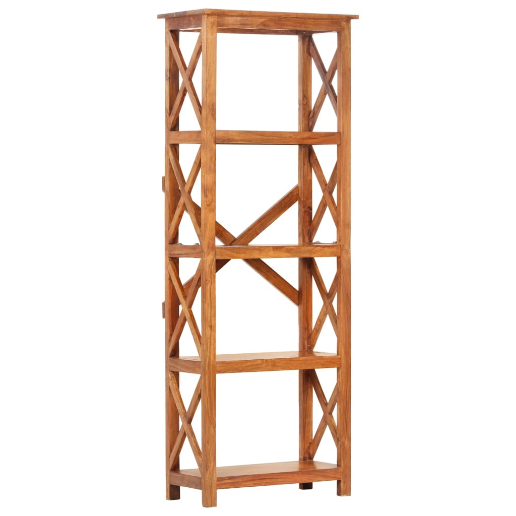 Bokhylla Trä 60x30x160 cm massivt akaciaträ honungsfinish