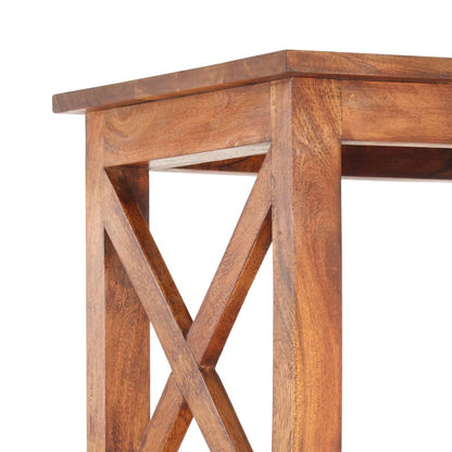 Bokhylla Trä 100x30x180 cm massivt akaciaträ honungsfinish