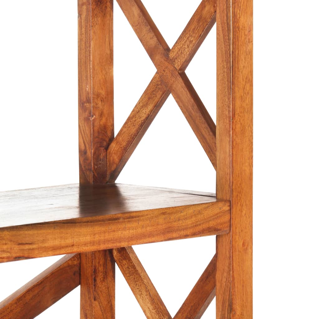 Bokhylla Trä 100x30x180 cm massivt akaciaträ honungsfinish