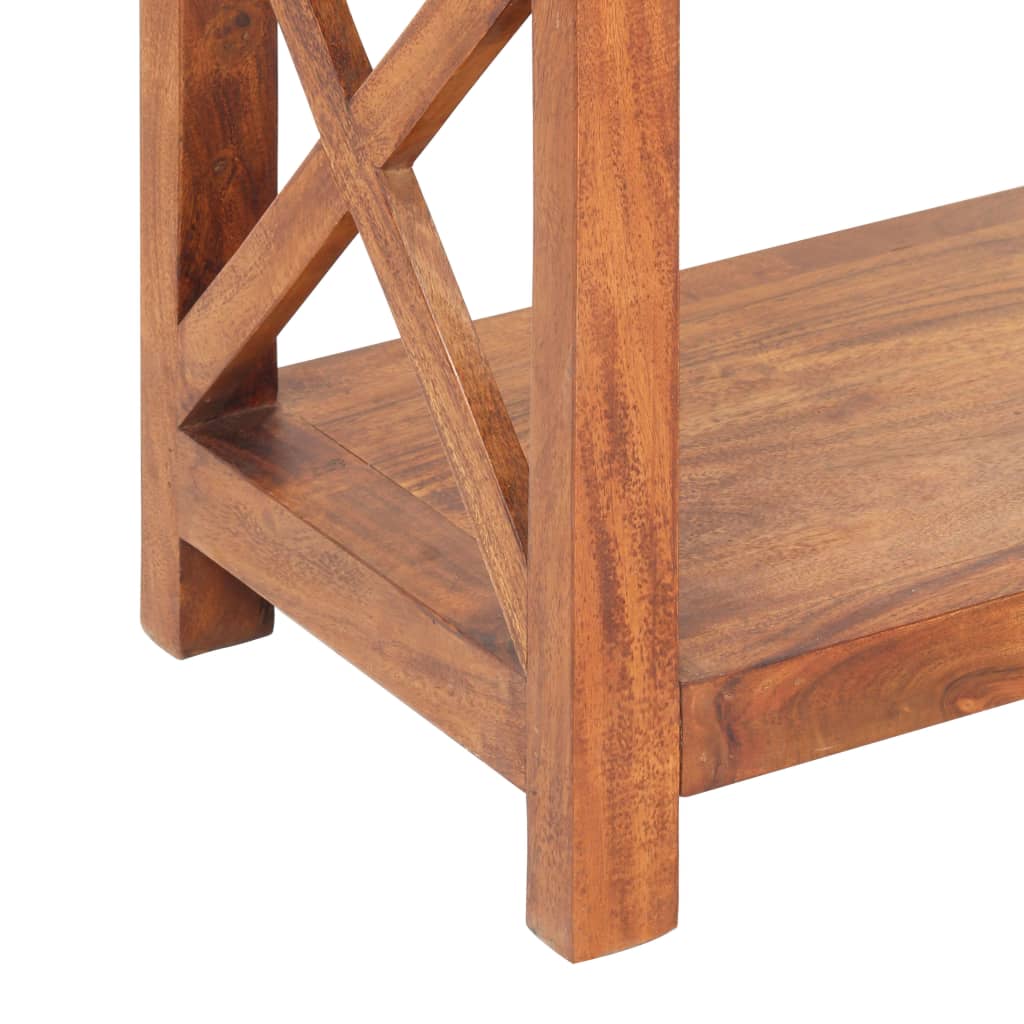 Bokhylla Trä 100x30x180 cm massivt akaciaträ honungsfinish