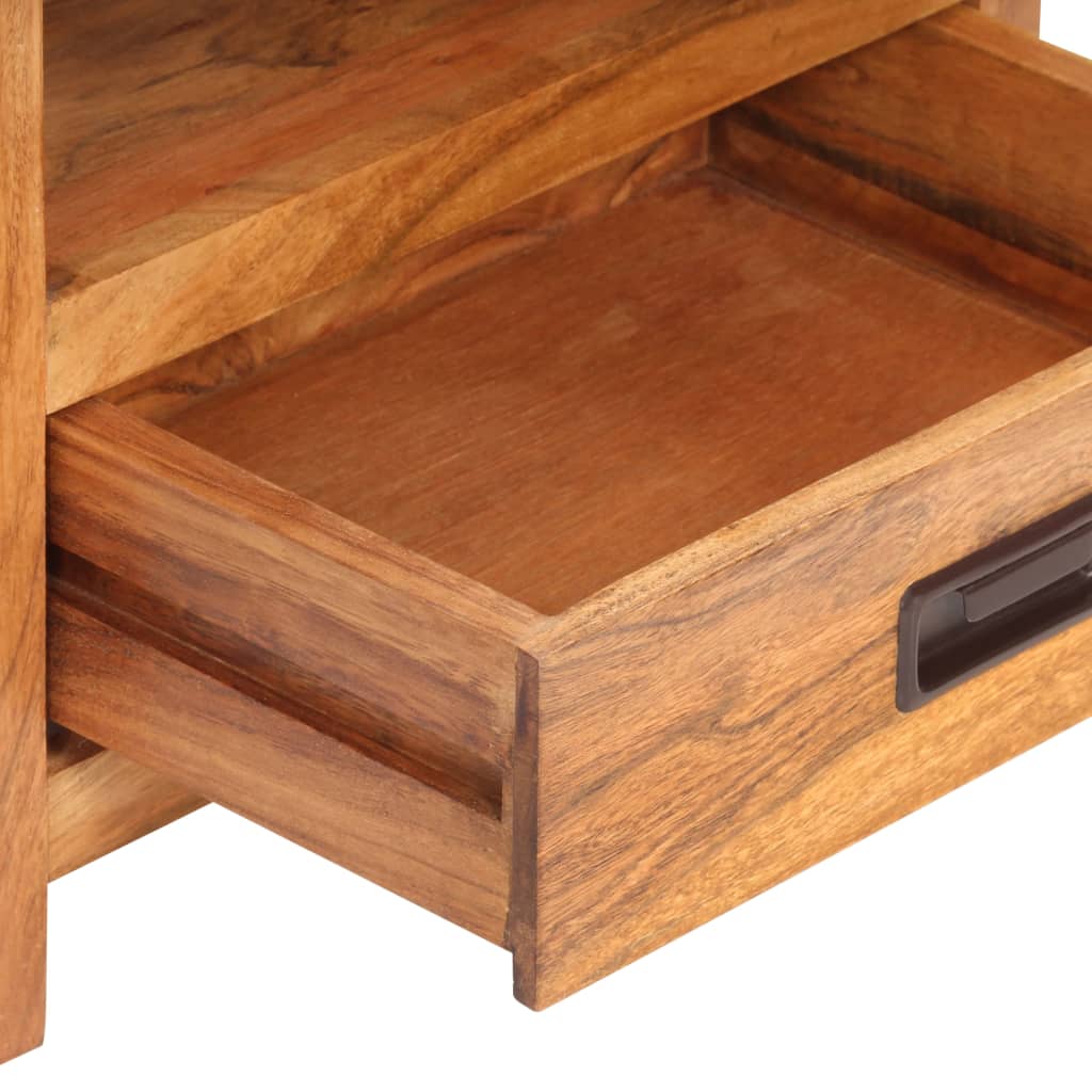 Sängbord Nattduksbord Trä 40x30x60 cm massivt akaciaträ honungsfinish