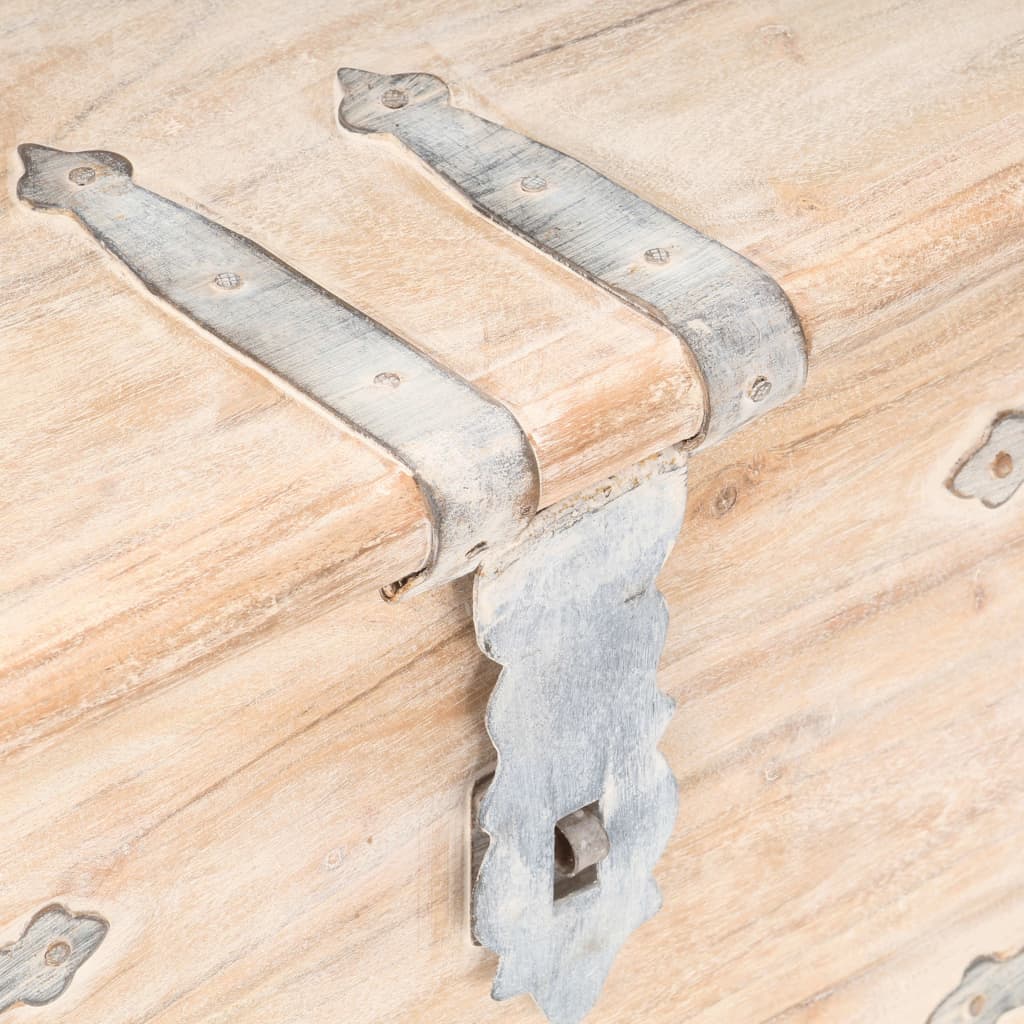 Förvaringskista 40x40x40 cm massivt akaciaträ