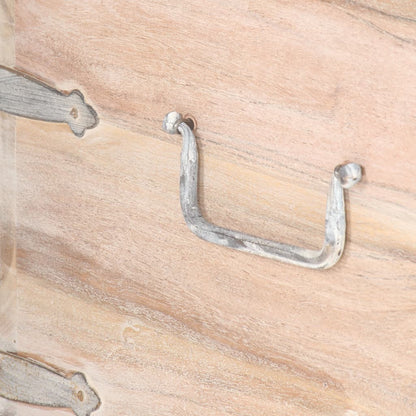 Förvaringskista 40x40x40 cm massivt akaciaträ