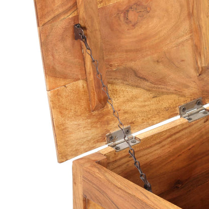 Förvaringskista 40x40x40 cm massivt akaciaträ