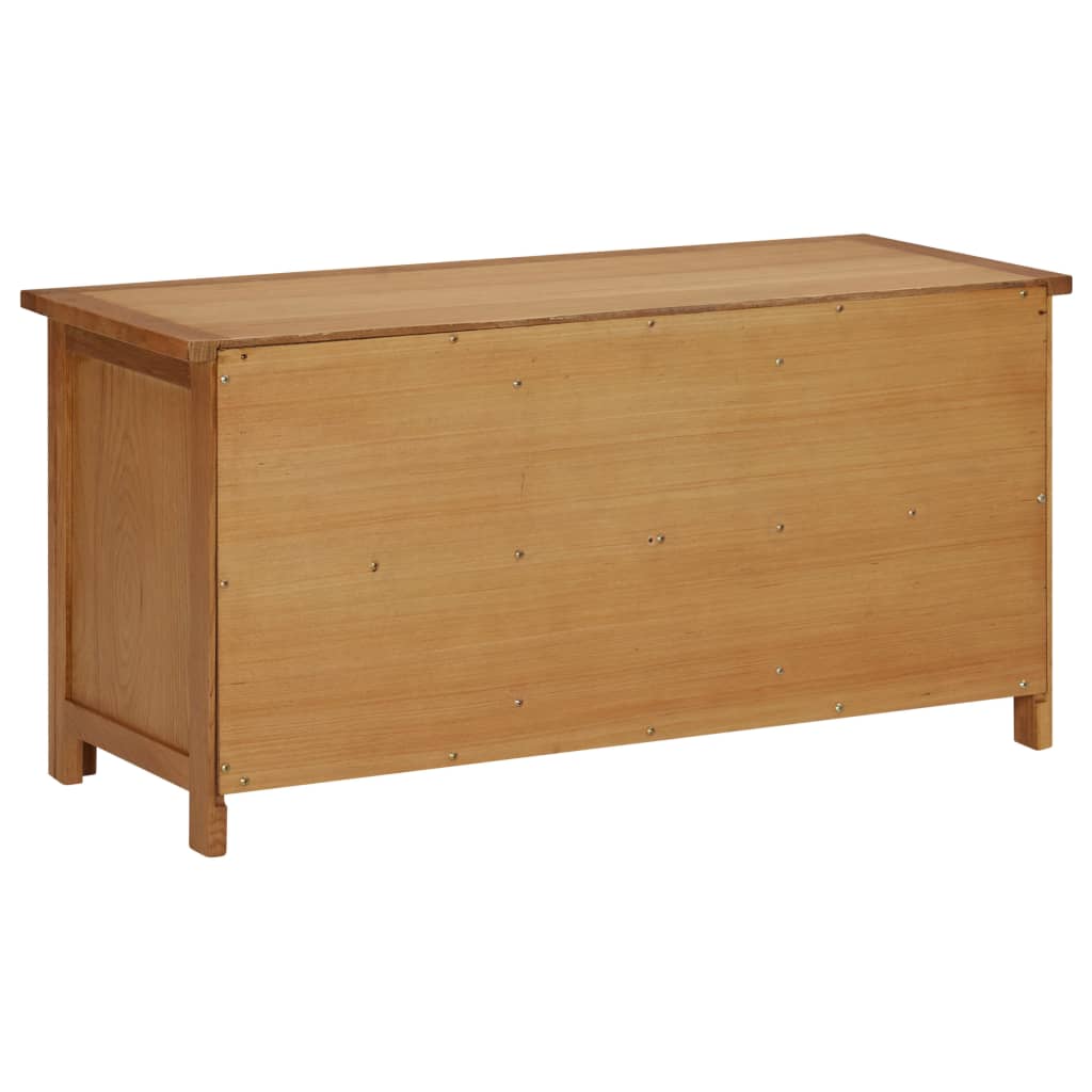 Skoställ Brun Ek Skohylla 90x37x45 cm massiv ek