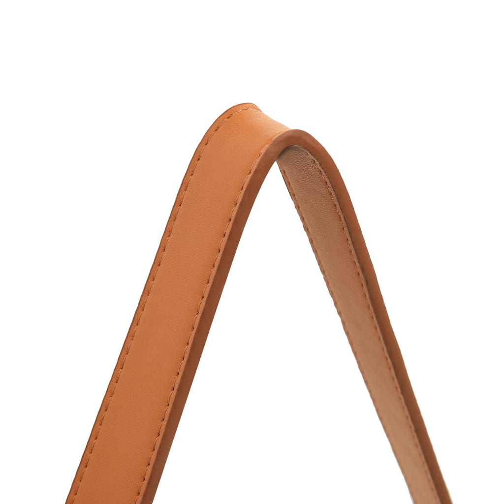 Väggspegel med rem 60 cm silver