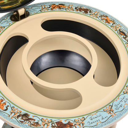 Vinställ Jordglobsbar eukalyptusträ blå