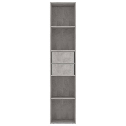 Bokhylla Betonggrå 36x30x171 cm
