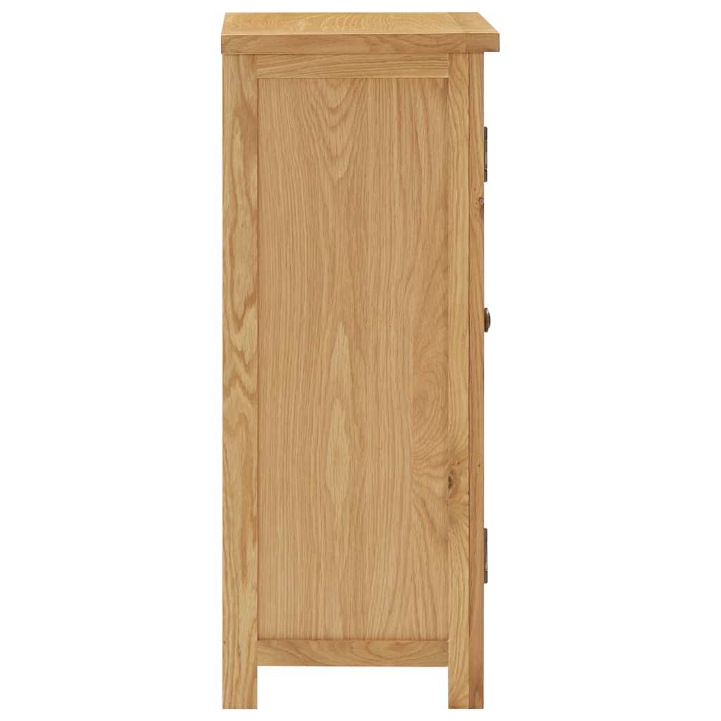Skåp Trä 45x32x85 cm massiv ek