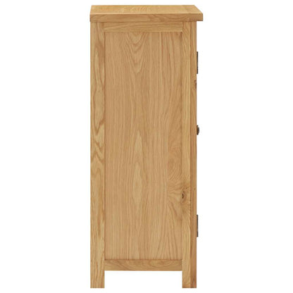 Skåp Trä 45x32x85 cm massiv ek