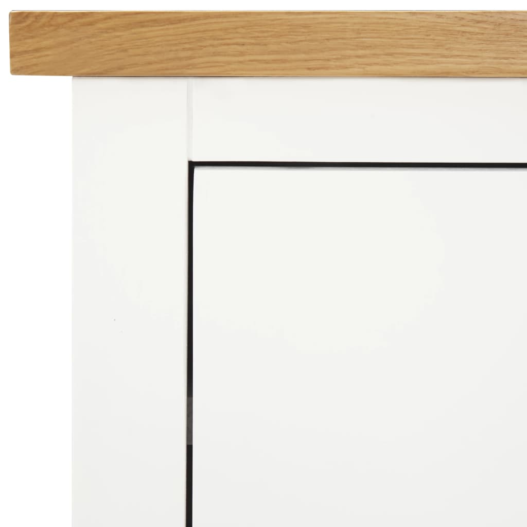 Byrå Trä 80x35x75 cm massiv ek