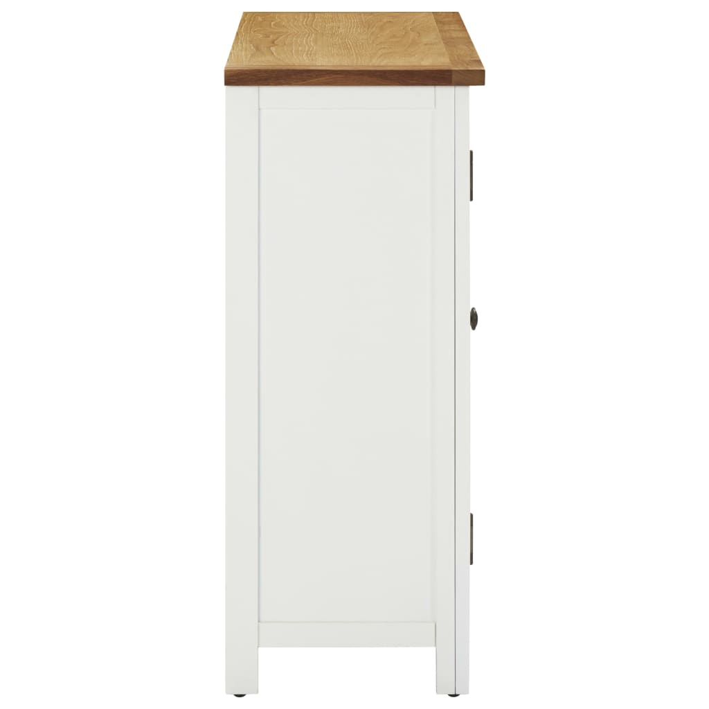 Vinställ Vinskåp 80x32x80 cm massiv ek