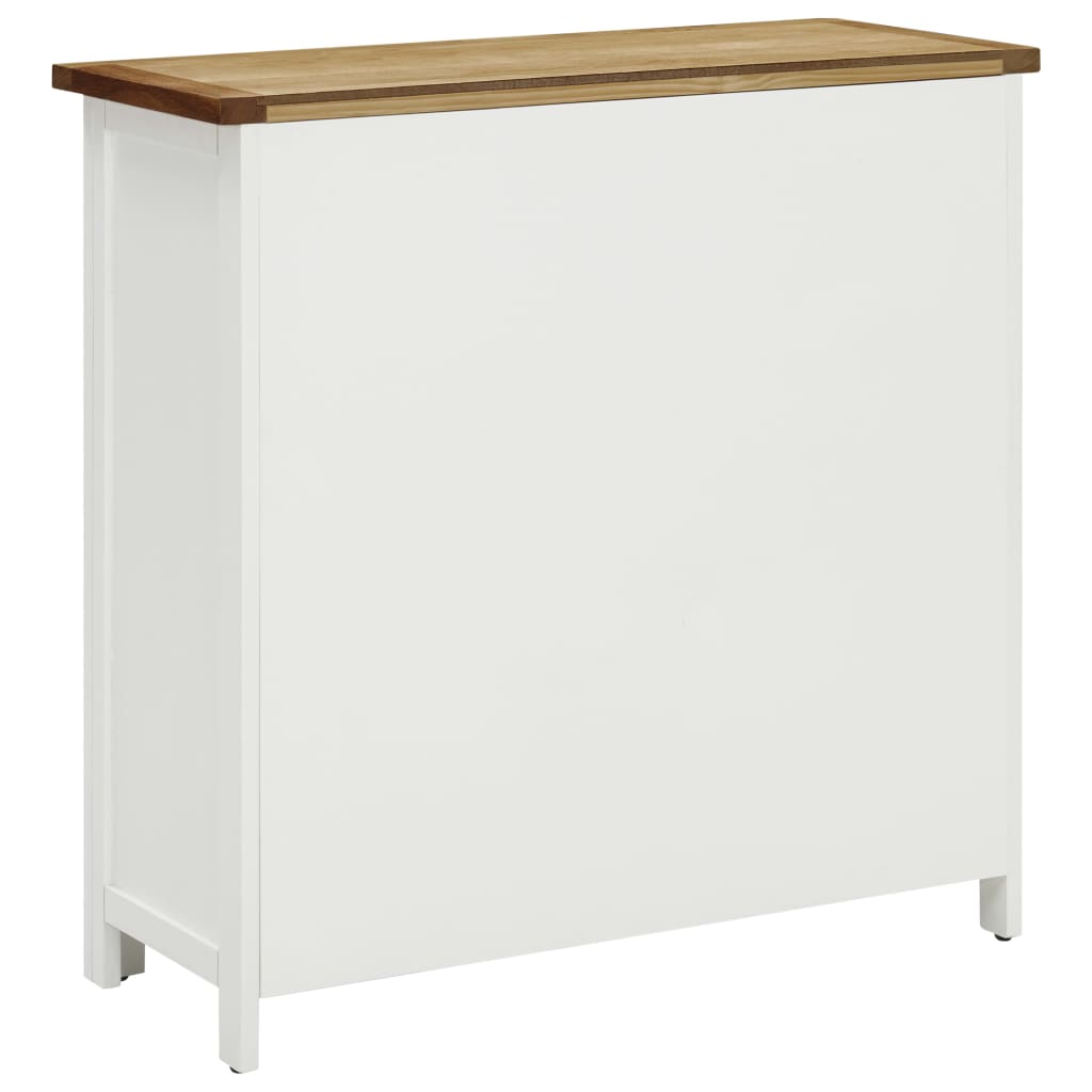 Vinställ Vinskåp 80x32x80 cm massiv ek