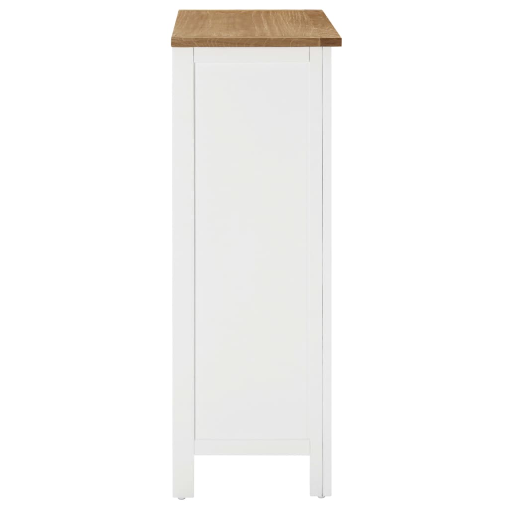 Vinställ Vinskåp 72x32x90 cm massiv ek